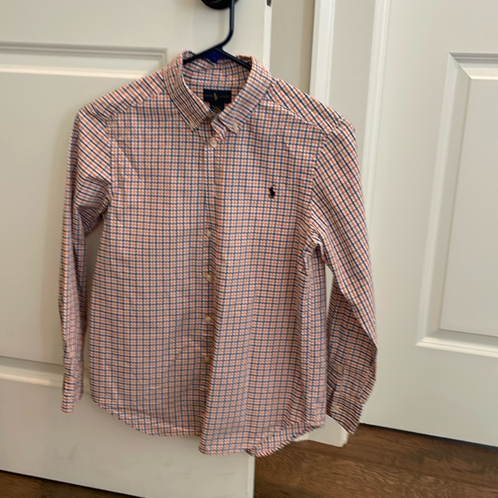 Ralph Lauren button down plaid shirt